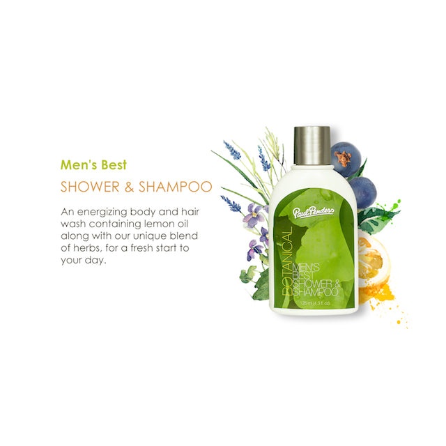 Paul Penders Botanical Men's Best Natural Shower & Shampoo 2 IN 1 | 125ml
