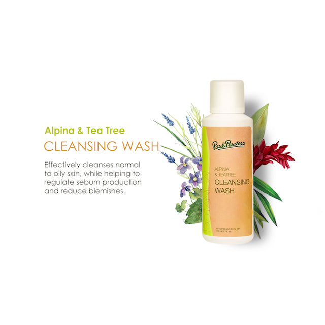 Paul Penders Alpinia & Teatree Cleansing Face Wash For Treating Acne & Blemishes | Effective Face Cleanser 150ml
