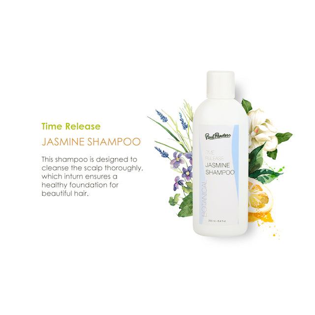 Paul Penders Time Release Jasmine Natural Shampoo For Deep Cleanse & Dry Scalp Treatment 250ml
