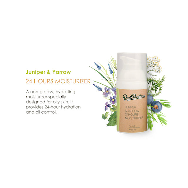 Paul Penders Juniper & Yarrow 24 Hours Moisturizer Cream For Oily & Combination Skin 30g
