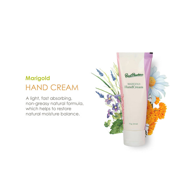 Paul Penders Marigold Moisturizing Handcream With Non-Greasy, Non-Sticky Formula for Soft Hands 75g