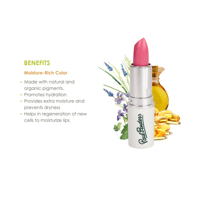 Paul Penders Hand Made Natural Cream Lipstick For A Natural Look | Moisture Rich Colour - Sonal 4g