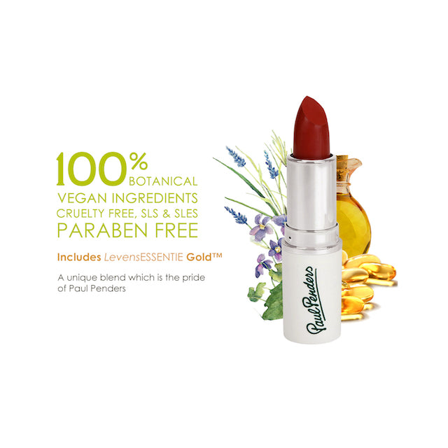 Paul Penders Hand Made Natural Cream Lipstick For A Natural Look | Moisture Rich Colour - Raspberry 4g
