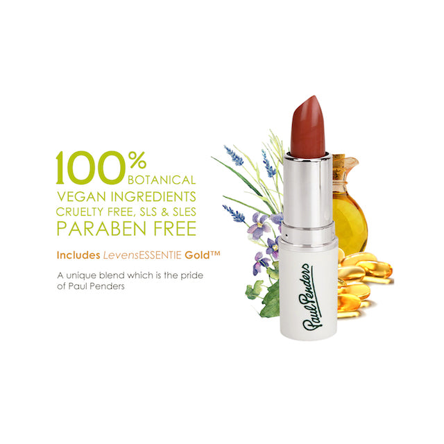 Paul Penders Hand Made Natural Cream Lipstick For A Natural Look | Moisture Rich Colour - Rosewood 4g