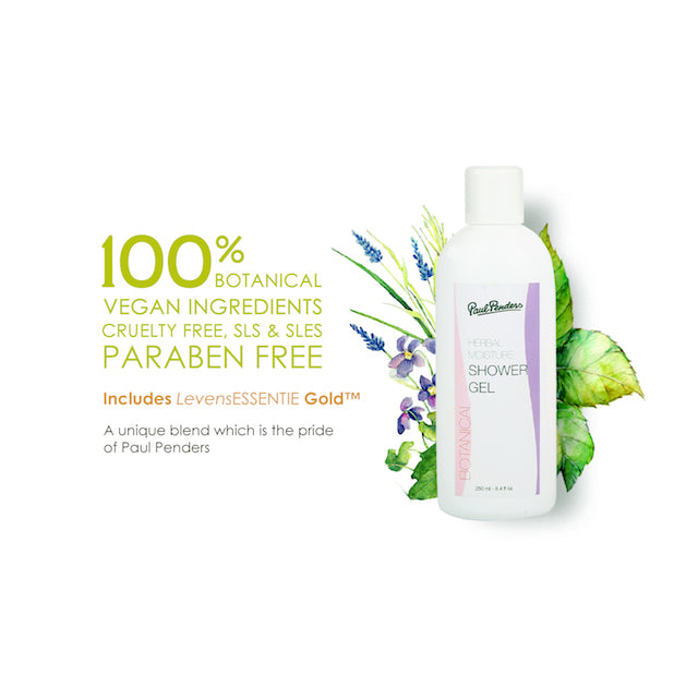 Paul Penders Herbal Moisture Natural Shower Gel | Vegan Shower Gel For Soft & Nourished Skin 250ml