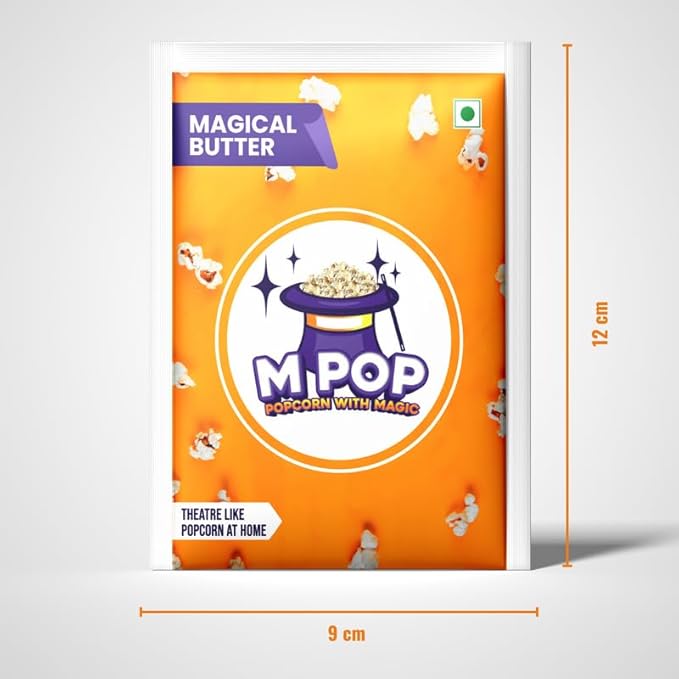 M POP Magical Butter Instant Popcorn with Magic | Theatre Like Popcorn at Home 70g