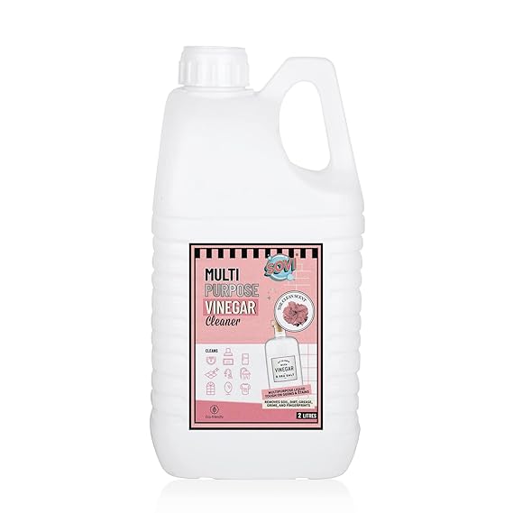 SOVI Eco-friendly Vinegar Multi-Purpose Cleaner, Hard Water Stain Remover & Degreaser, Tough Limescale Remover, Pet Odour Remover, The Clean Scent