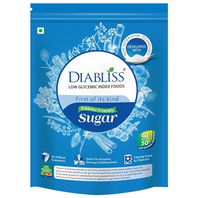 Diabliss Diabetic Friendly Sugar 500g Pouch pack of 8, Herbal Water for Hypertension Management pack of 2