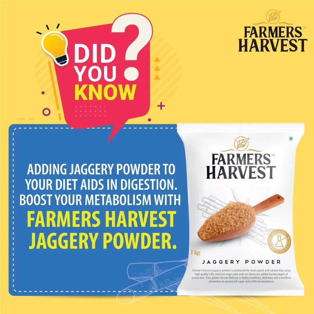 Farmers Harvest Multi Combo pack of 2 - (Premium Jaggery Powder and Pure Cow Ghee) 500gm each