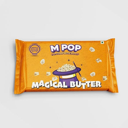 M POP Magical Butter - Microwave Popcorn Instant Popcorn with Magic | Theatre Like Popcorn at Home 95g