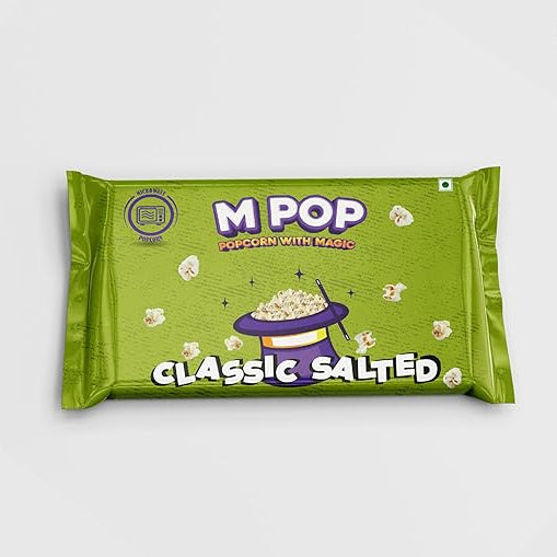 M POP Classic Salted - Microwave Popcorn Instant Popcorn with Magic | Theatre Like Popcorn at Home