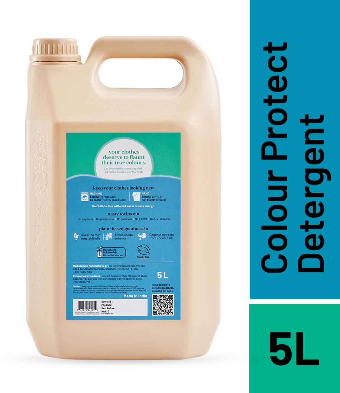 Born Good Plant-based Colour Protect Laundry Detergent - 5 L Can