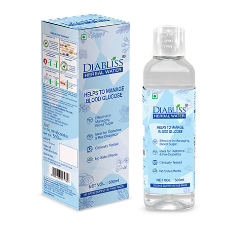 Diabliss Herbal Water - 500ml For Blood Glucose Management, Enhancing Healthy Hair and Hypertension Management