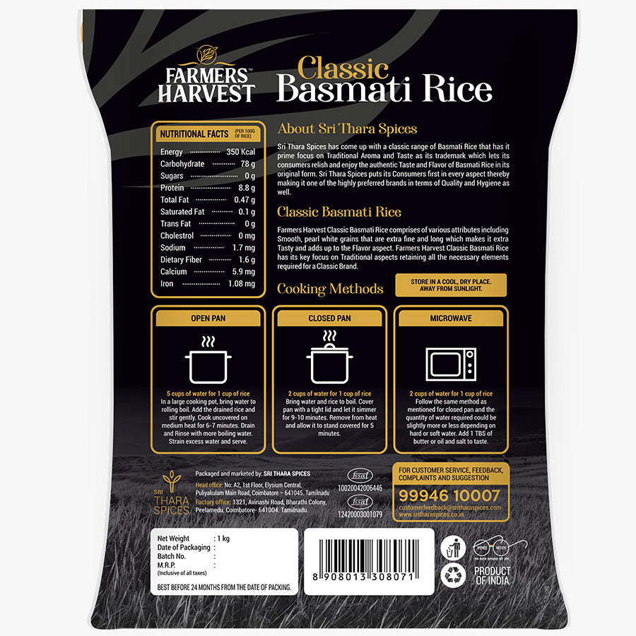 Farmers Harvest Classic Basmati Rice – 1kg