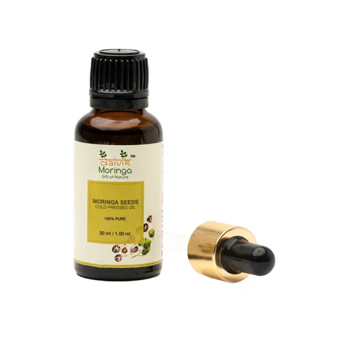 Daivik Moringa Seeds Cold Pressed Oil | 100% Natural | Hair Growth & Skin Care | 30 ml
