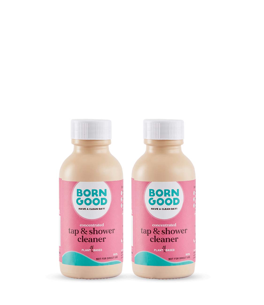 Born Good Plant-based Tap & Shower Cleaner Concentrate 50ml x 2 (Makes 1 L)