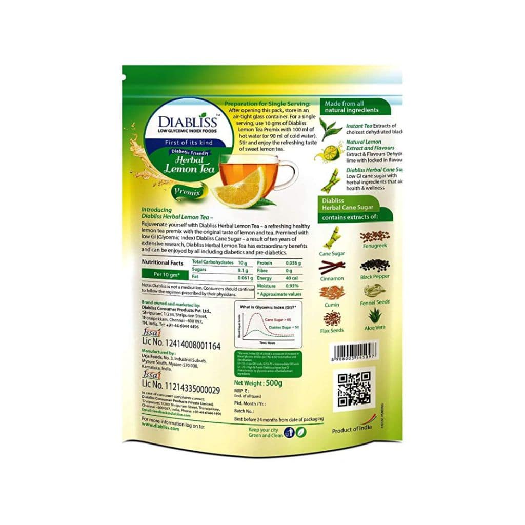 Diabliss - Herbal Lemon Tea Pouch
