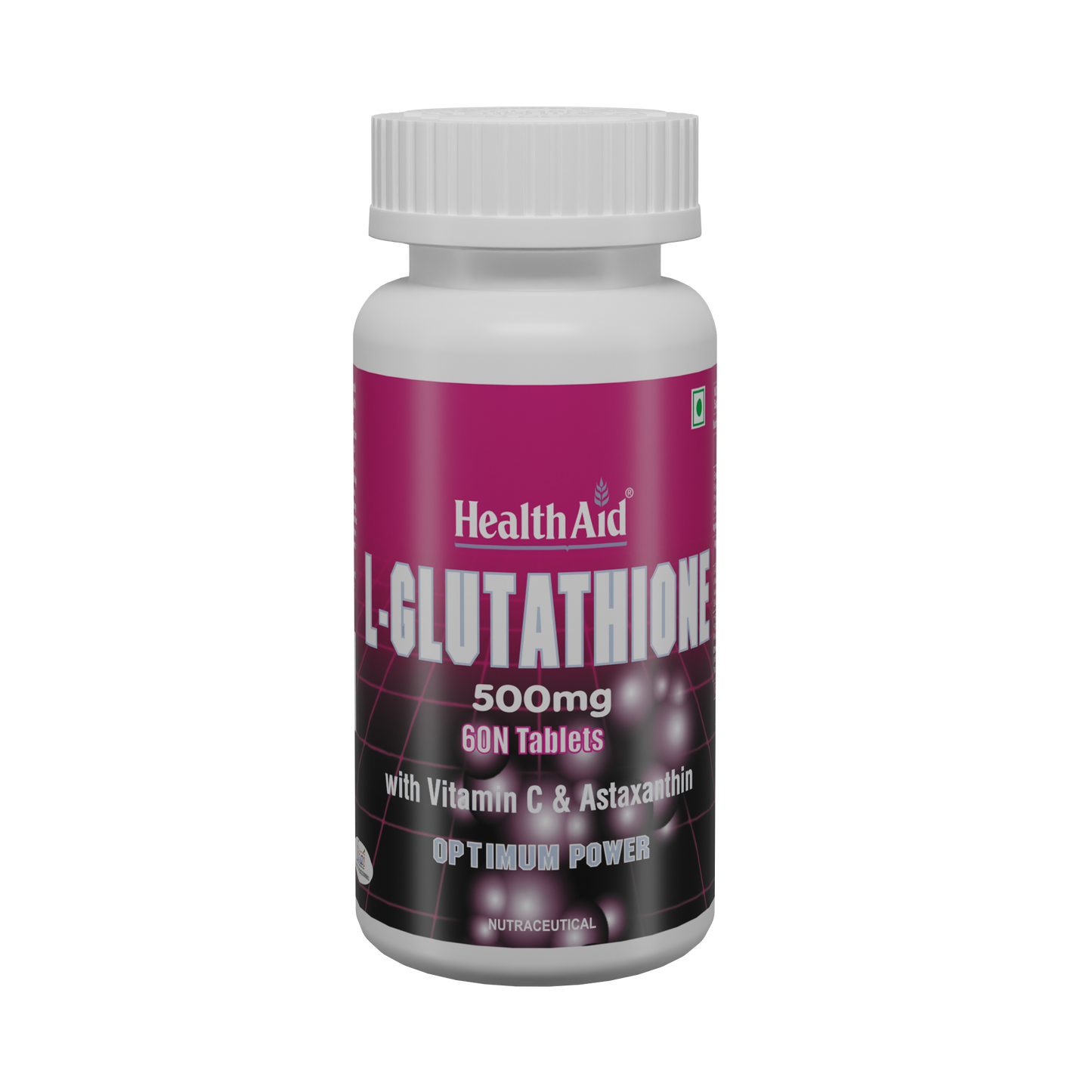 HealthAid L-Glutathione 500mg with Vitamin C & Astaxanthin (60 Tablet)