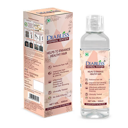 Diabliss Herbal Water - 500ml For Blood Glucose Management, Enhancing Healthy Hair and Hypertension Management