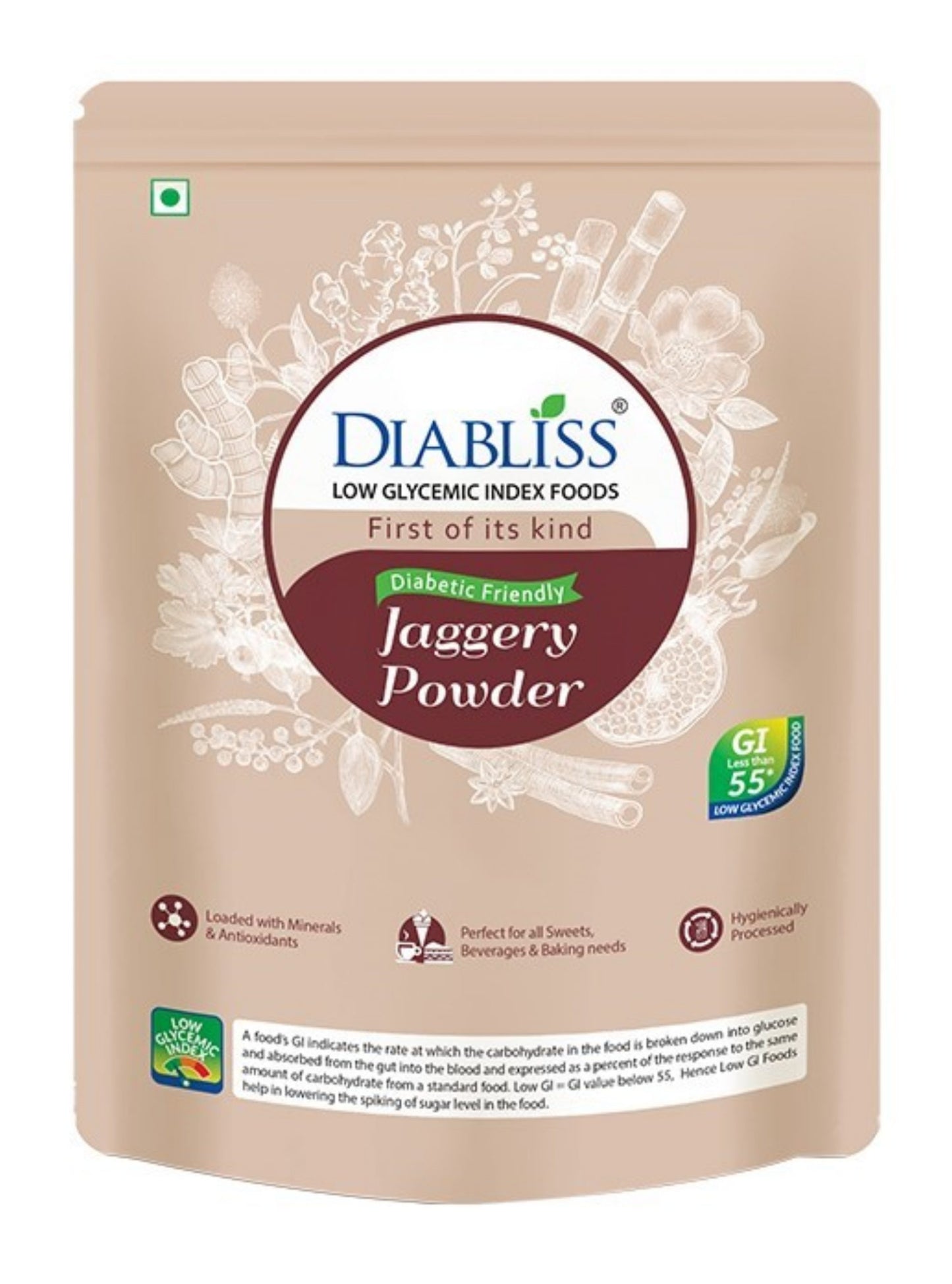 Diabliss Diabetic Friendly Sugar 5kg Bag - Get Free Diabliss Jaggery Powder 500g Pouch