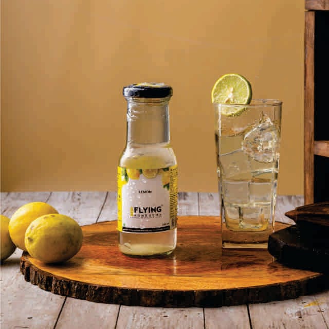 Flying Kombucha Lemon Kombucha Natural Sparkling Juice - 200ml