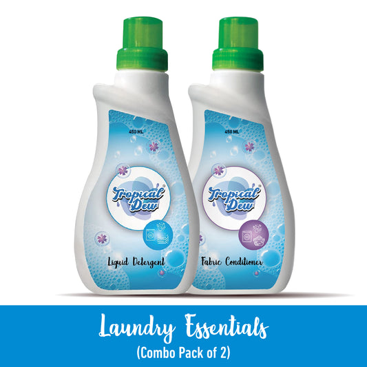 Tropical Dew Fabric Conditioner and Liquid Detergent - Combo Pack of 2