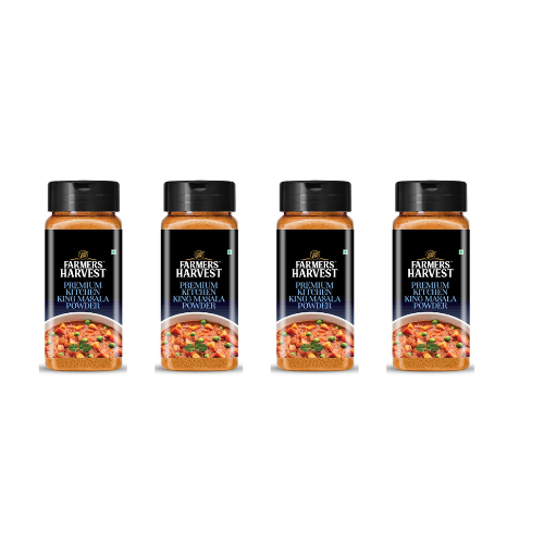 Farmers Harvest Premium Kitchen King Masala Powder, Sambar Powder, Coriander Powder and Turmeric Powder