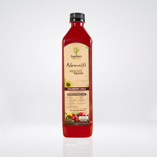 Supreem Super Foods Normalife Cranberry Amla Healthy Squash 700ml