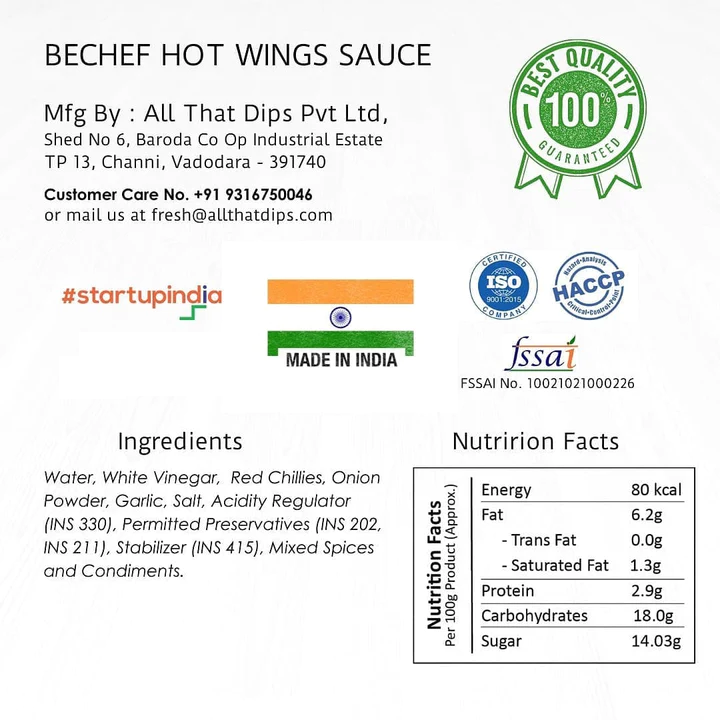 All That Dips - Hot Wings Sauce
