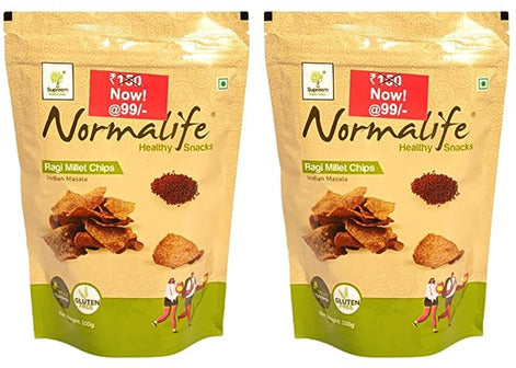 Supreem Super Foods Normalife Gluten Free - Ragi Millet Chips