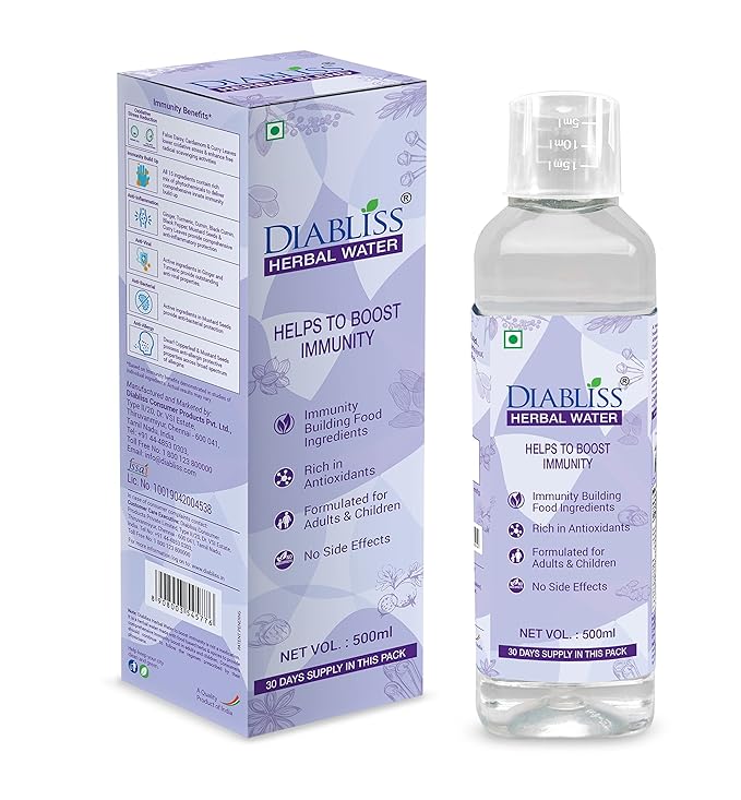 Diabliss Diabetic Friendly Sugar 500g Pouch pack of 8, Herbal Water for Hypertension Management pack of 2