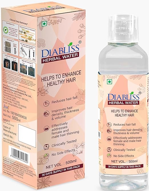 Diabliss Diabetic Friendly Sugar 500g Pouch pack of 8, Herbal Water for Blood Glucose Management pack of 2