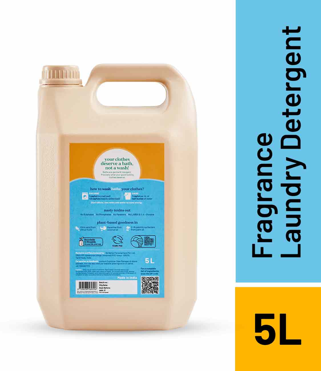 Born Good Plant-based Fragrance Laundry Detergent (Japanese Cypress) - 5 L Can
