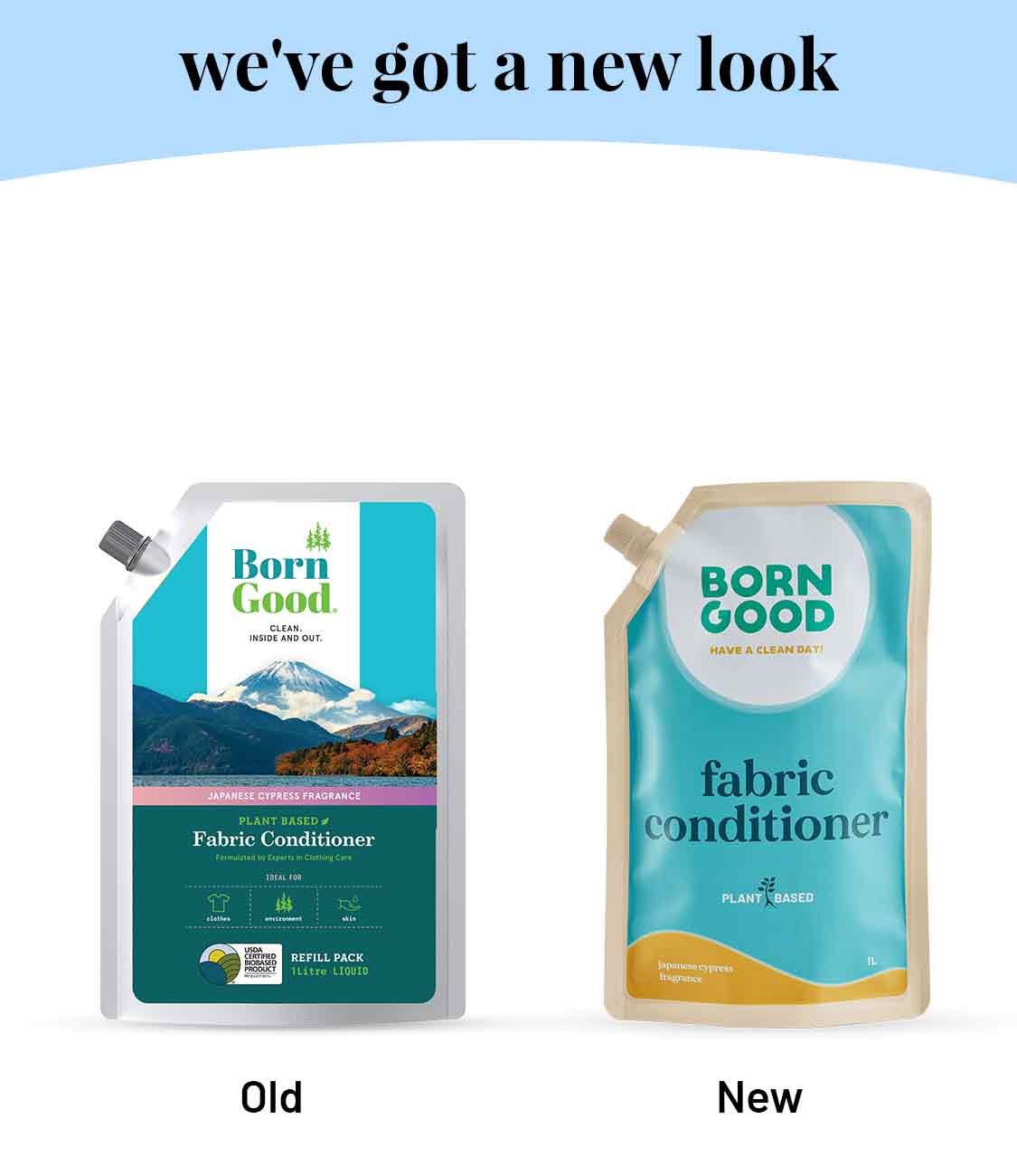 Born Good Plant-based Fabric Conditioner -  1 L Refill