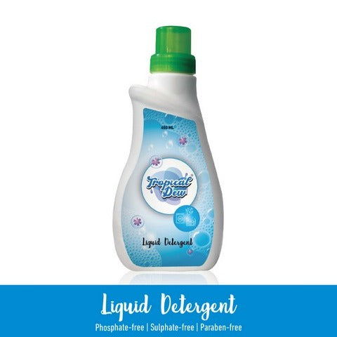 Tropical Dew Liquid Detergent-Lavender & Aqua - Phosphate-free and Sulphate-free Liquid Detergent Lavender Liquid Detergent