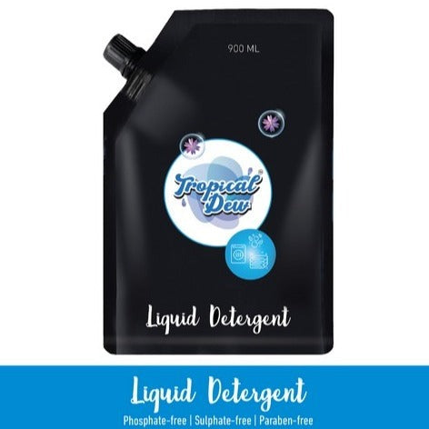 Tropical Dew Liquid Detergent-Lavender & Aqua - Phosphate-free and Sulphate-free Liquid Detergent Lavender Liquid Detergent  (900 ml)