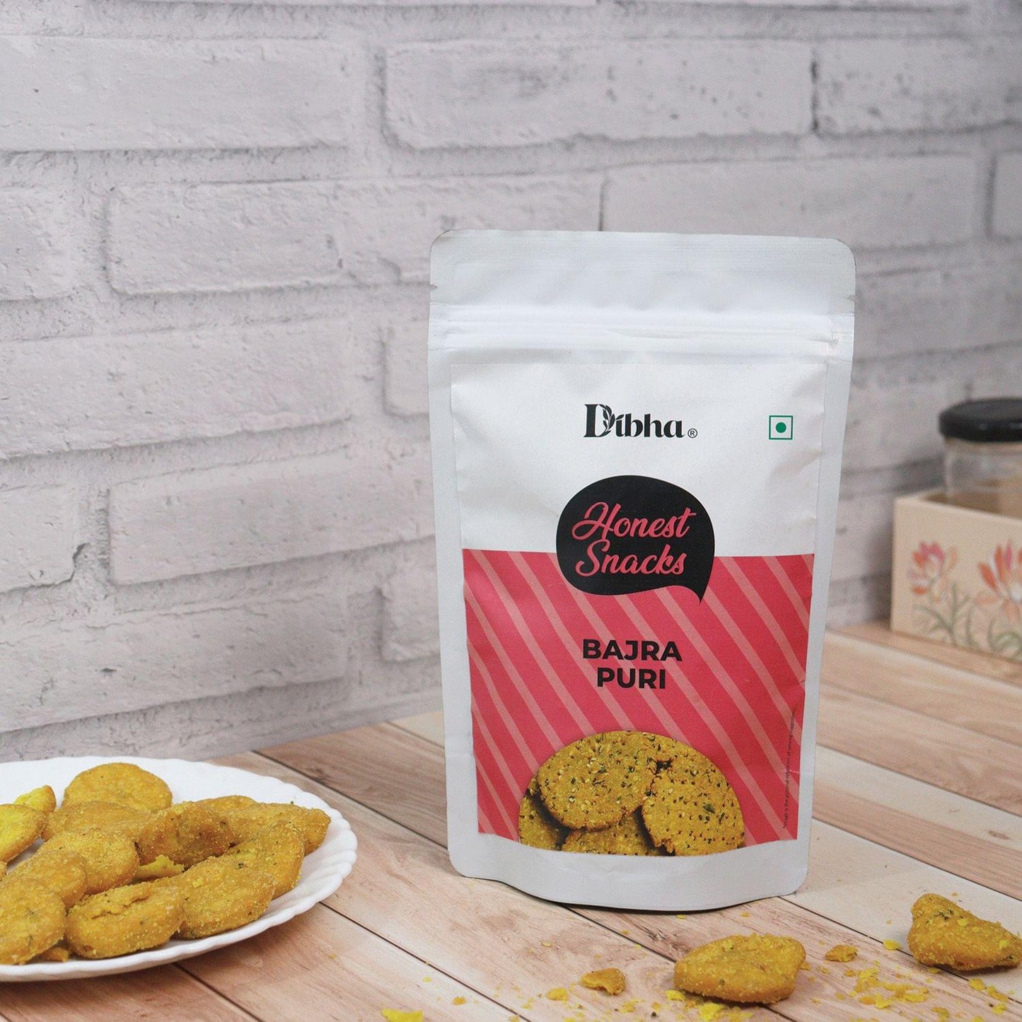 DIBHA - HONEST SNACKING Bajra Puri Snack (Ready to eat snacks) 100g