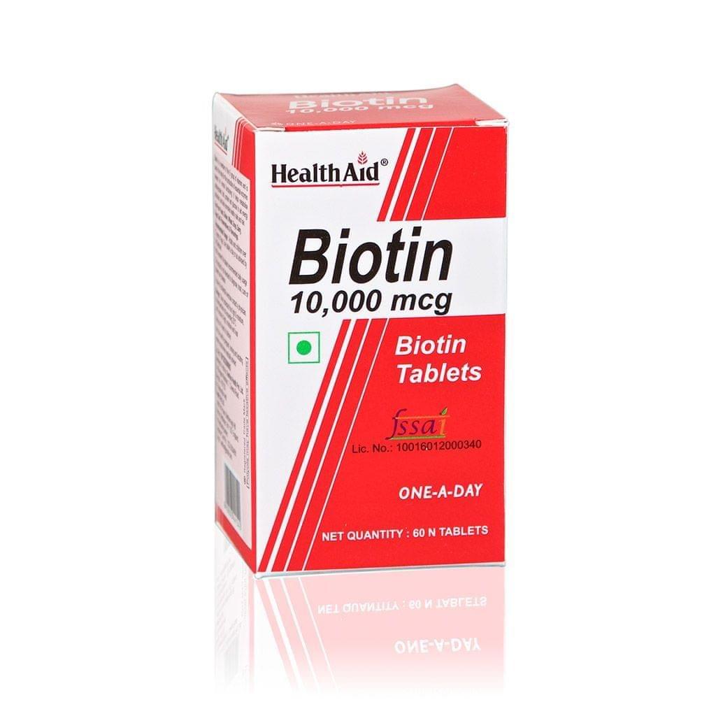 HealthAid - Biotin 10,000ug -60 Tablets