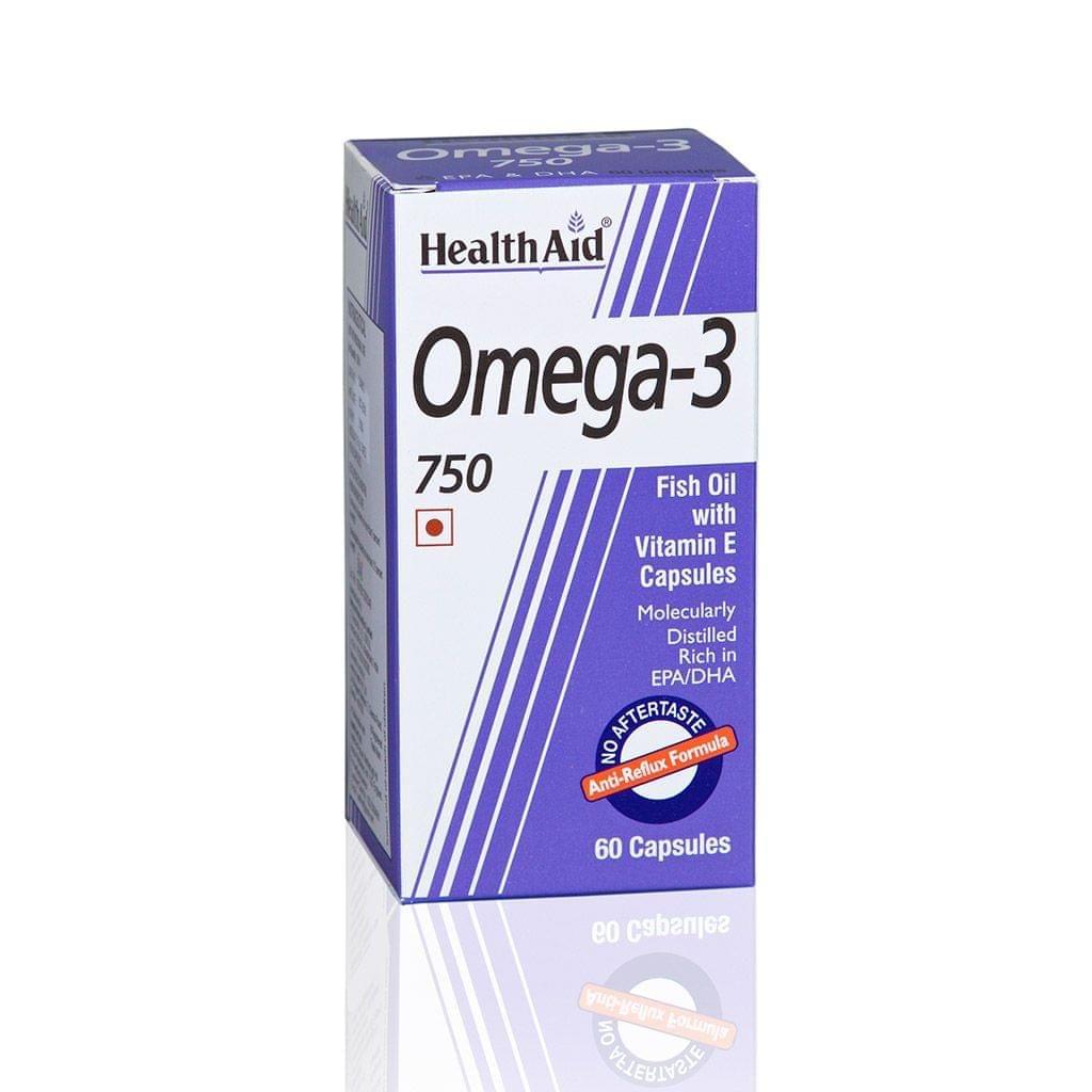 HealthAid - Omega - 3 750-60 Capsules