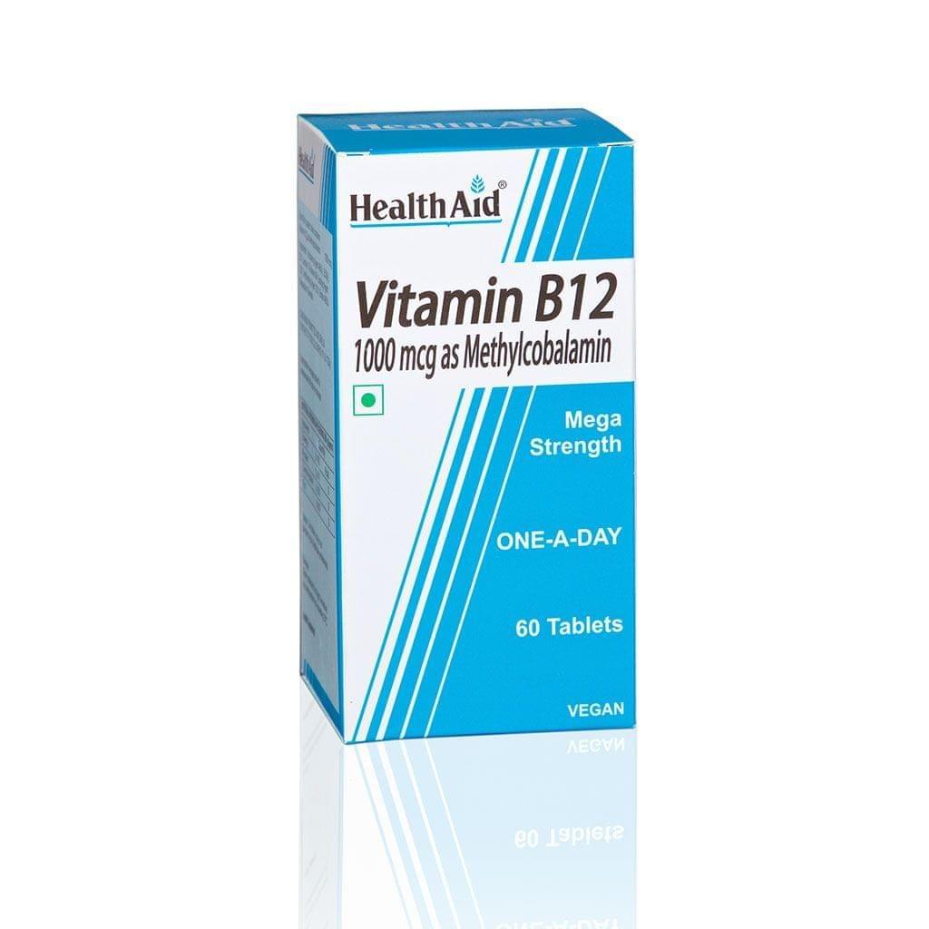 HealthAid - Vitamin B12 1000mcg Mega Stremgth -60 Tablets
