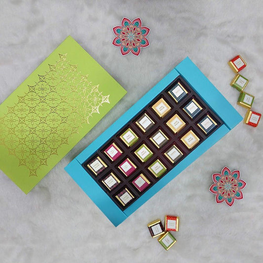 DIBHA-RUCHOKS Assorted Chocolates Gift Pack (18 Assorted Chocolates) 234g