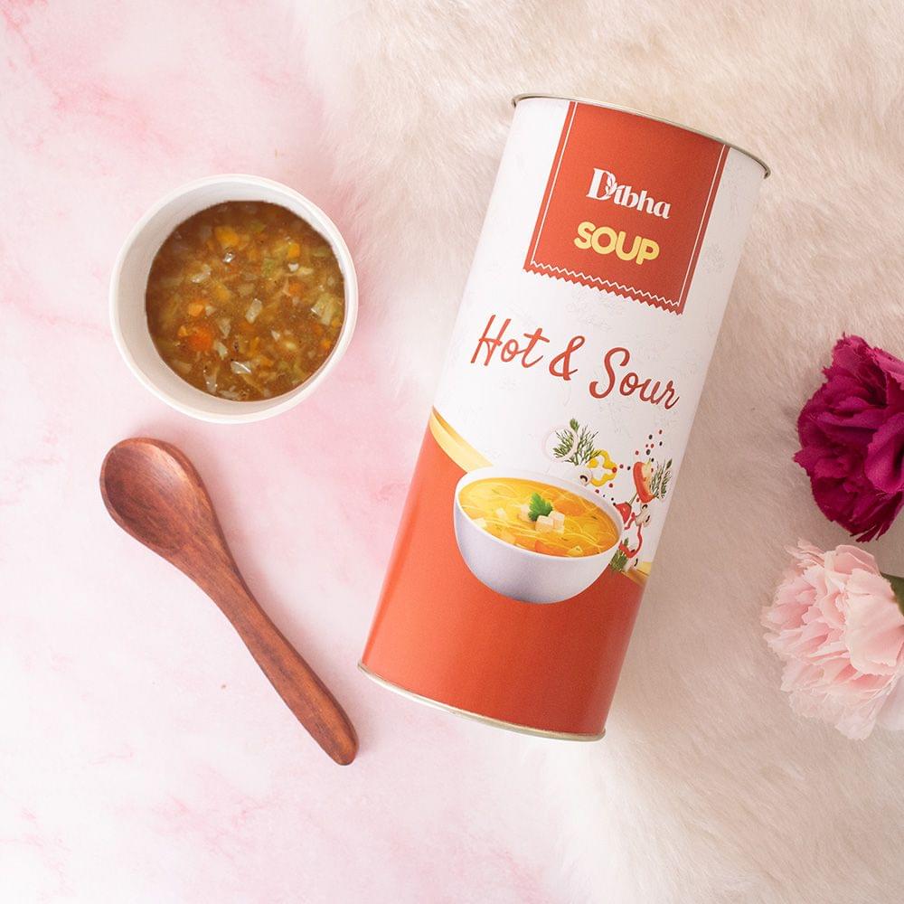 DIBHA - Instant Hot & Sour Soup 50g (Ready to Drink Instant Soup Cups)